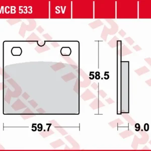 Nejlepší Volba TRW ZF brzdové destičky KH77 organické BMW R 80 GS/PD 87-98, R100 GS/PD 86-96 přední