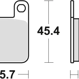 Cenová Bomba TRW ZF brzdové destičky KH115 organické KTM SX 60 / 65 98-01, SUZUKI AY 50 97-06, YAMAHA TZR 50 03-, přední/zadní
