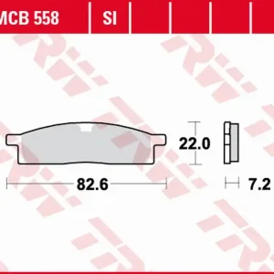 TRW ZF brzdové destičky KH119 sintrované OFFROAD YAMAHA DT 50 98-, YZ 65 18-, YZ 80 86-01, YZ 85 02-, přední Sezónní Sleva