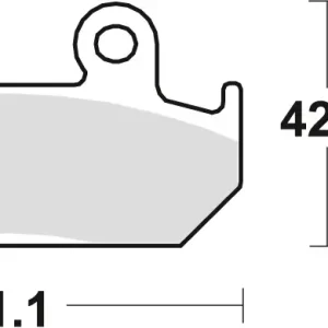 Přímo Od Výrobce TRW ZF brzdové destičky KH121 sintrované STREET HONDA cmX 450 86-89, CBR 600 87-94, XRV 750 AFRICA TWIN 90-92, přední