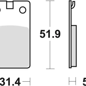 TRW ZF brzdové destičky KH99 organické DERBI SENDA 50 99-02, přední/zadní Nakupujte Hned