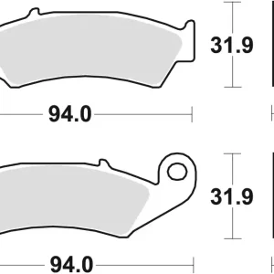 Výprodej TRW ZF brzdové destičky KH125 sintrované sintrované OFFROAD HONDA CR 125 / 250 87-94, NX / XR 250 88-95, CR 500 87-94, XR 600 88-99, KAWASAKI KX 125 94-08, přední