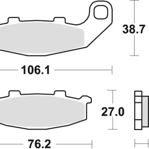 TRW ZF brzdové destičky KH141 sintrované STREET KAWASAKI GPZ 500 94-04, ZR 550 91-95, SUZUKI RGV 250 91-92, GSX 1100G 94-95, přední/zadní Přímo Od Výrobce