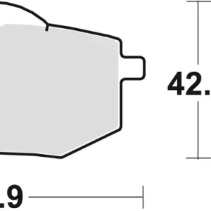 Oblíbený TRW ZF brzdové destičky KH136 organické YAMAHA XV 535 VIRAGO 88-94, přední