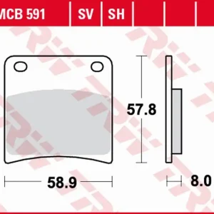 TRW ZF brzdové destičky KH146 sintrované STREET SUZUKI VX 800 90-95, GSX 1100G 91-93 zadní Přímo Od Výrobce