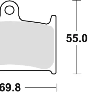 Must-Have TRW ZF brzdové destičky KH145 KH236 sintrované STREET SUZUKI GSXR 750 88-93, GSXR 1100 89-92, TRIUMPH DAYTONA 955 96-06, SPEED TRIPLE 955 99-04, DAYTONA 1200 95-97, TROPHY 1200 94-03, přední