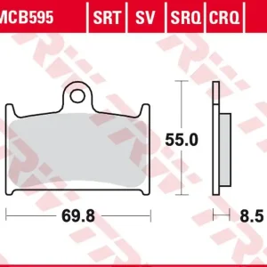 Cenově Výhodný TRW ZF brzdové destičky KH236 sintrované TRACK SUZUKI GSX-R 400 90-95, GSX-R 750 88-93, GSX-R 1000 89-92,TRIUMPH DAYTONA/SPEED TRIPLE/SPRINT 900/955 91-06, TIGER EXPLORER 1200 12-15, ROCKET 3 04-16, YAMAHA FZR 750R 89-93 přední