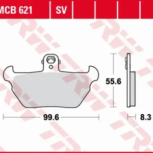 TRW ZF brzdové destičky KH407 sintrované STREET BMW R 80R 91-95, K 1100LT/RS 90-98 přední Pouze Dnes