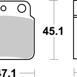 Autentický TRW ZF brzdové destičky KH137 sintrované OFFROAD KAWASAKI KFX 400 03-06, SUZUKI LT 250 87-90, LTZ 400 03-06, LTZ 450 06-12, LT 500 87-95, zadní
