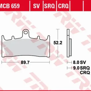 Levný TRW ZF brzdové destičky KH188 karbonové závodní KAWASAKI ZX-6R/ZX-7R 96-02, ZX-9R 96-01, ZRX 1100 96-00, ZRX 1200 01-06, ZX-12R 00-03, SUZUKI GSX-R 750 94-99, GSF 1200 BANDIT 01-05, GSX 1300R 99-07, GSX 1400 01-07 přední