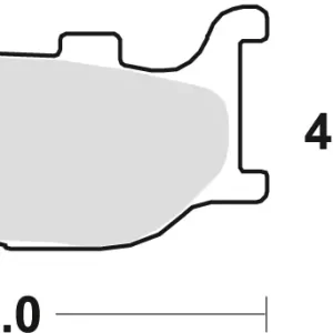 Výhodná Nabídka TRW ZF brzdové destičky KH199 sintrované STREET YAMAHA XV/XVS 125 97-04, FZ6 04-10, XJ6 09-16, MT-03 06-14, XVS 1100/1300 99-16 přední