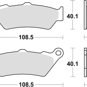 TRW ZF brzdové destičky KH209 KH209/2 organické APRILIA PEGASO 650 97-10, ETV100 CAPONORD 01-09, BMW F 650 /CS / GS / DAKAR / ST 94-08, G 650 08-14, F 700 / 800 / 750 / 850 GS / ADV 08-, R 1200GS / ADV 14-18, K 1600 GT / GTL 11-, přední/zadní Ihned K Objednání