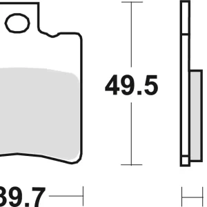 TRW ZF brzdové destičky KH193 organické SUZUKI AP 95-98, UX 99-00, YAMAHA NS 50 13-, YN 50 97-, XN 125 00-03, přední Objednat Nyní