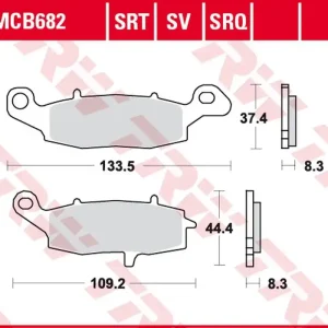 Vrácení Zdarma TRW ZF brzdové destičky KH229 sintrované TRACK KAWASAKI NINJA 400 11-, ER-6 06-16, VN 900 06-17, VN 1500/1600 00-08, VN 1700 09-17, SUZUKI GSF 600/650 BANDIT 00-06, DL 650 V-STROM 04-, SV 650 03-, GSR 750 11-16 levé přední
