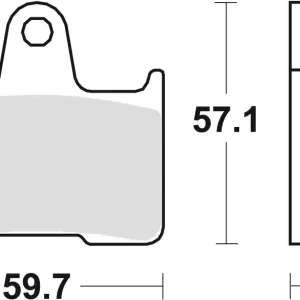 TRW ZF brzdové destičky KH254 organické VT 750 10-15 CB 1300 98-02 CB 1300 X4 97-99, KAWASAKI ZX7RR 96-99, zadní Nakupujte Hned