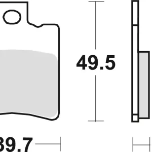 Top Prodej TRW ZF brzdové destičky KH193 sintrované sport APRILIA MIJITO CUSTOM 50 99-13, SUZUKI AY 50 KATANA 97-04, přední