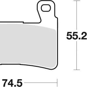 TRW ZF brzdové destičky KH265 KH296 organické HONDA CB 1300 F 03-04, HYOSUNG GT 650 09-17, přední Nakupujte Hned
