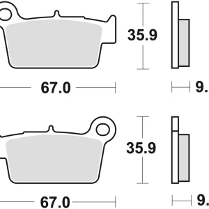 Výhodná Nabídka TRW ZF brzdové destičky KH367 sintrované OFFROAD KAWASAKI KXF 250 04-, KLX 450 07-, KXF 450 04-, KXE 450 10-, SUZUKI RMZ 250 04-, RMZ 450 05-, YAMAHA YZ 125 03-, WR 250 08-14, YZ 250 02-, WR / YZ 450 03-, zadní