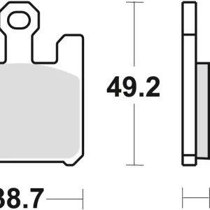 Prémiový TRW ZF brzdové destičky KH369 sintrované STREET KAWASAKI ZX6RR 03-06, ZX6R 636 03-06, přední