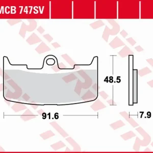 Oblíbený TRW ZF brzdové destičky KH345 sintrované STREET BUELL XB-9R FIREBOLT 02-07, XB-9S/SX LIGHTNING 03-10, XB-12S/R/X/TT FIREBOLT/LIGHTNING 04-08, XB-12X ULYSSES 06-10 přední