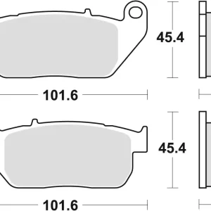 TRW ZF brzdové destičky KH381 sintrované STREET HARLEY-DAVIDSON XL 883 03-15, XL 1200 04-13, přední Tovární Cena