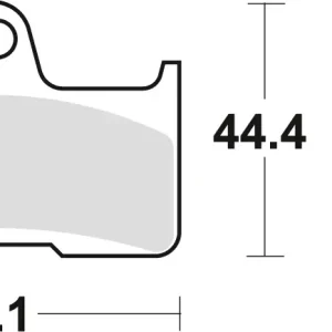 TRW ZF brzdové destičky KH344 sintrované OFFROAD YAMAHA YFM 660 02-08, zadní Nová Kolekce