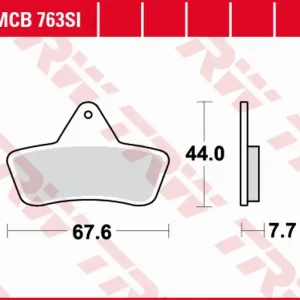 TRW ZF brzdové destičky KH271 sintrované OFFROAD ARCTIC CAT 250/300/400 2X4/4X4 98-04, TBX/TBK 500 4X4 02-04, LAVERDA QUASAR 400/500 04, přední/zadní Značkový