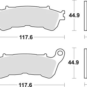 TRW ZF brzdové destičky KH388 sintrované STREET HONDA CBF 500 04-08, CBF 600 04-15, NT 700 V 06-13, XL 700 V 08-13, XL 1000 V 04-13, SUZUKI BURGMAN 125 07-13, přední Záruka V Ceně