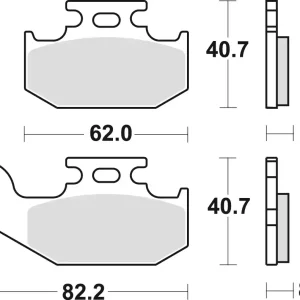 Doprava Zdarma TRW ZF brzdové destičky KH414 sintrované OFFROAD SUZUKI LTA 400 08-, LTA 450 06-12, LTA 500 09-, LTA 750 08-