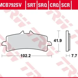Hromadná Objednávka TRW ZF brzdové destičky KH447 karbonové závodní APRILIA RSV4 09-, DUCATI V4 PANIGALE 18-, PANIGALE 1299 15-, KAWASAKI H2 15-, ZX10R / RR 16-, KTM 990 SMR 10-13, 1190 RC8 08-15, 1290 SUPERDUKE 14-, SUZUKI GSXR 600 / 750 11-16, GSXR / GSXS 1000 1