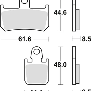 Celosvětová Doprava TRW ZF brzdové destičky KH442/4 sintrované STREET YAMAHA R1 06-14, MT-01 05-12, XV 1700 09-16, přední