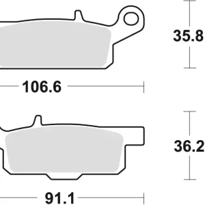 TRW ZF brzdové destičky KH446 sintrované OFFROAD YAMAHA YFM 550 GRIZZLY 09-, YFM 700 GRIZZLY 07-, zadní Expresní Doručení