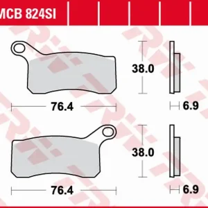 TRW ZF brzdové destičky KH462 sintrované OFFROAD KTM SX-F/XC 450 ATV 08-11, SX/XC 505 ATV 08-13, XC 525 ATV 08-13 přední Expresní Doručení
