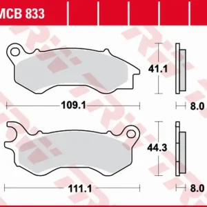TRW ZF brzdové destičky KH603 sintrované HONDA NSC 50/110 12-, PCX 125/150 10-, KYMCO PEOPLE 125 16-, PEUGEOT DJANGO 50/125/150 14-, přední Bezpečná Platba