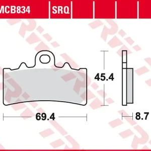 Aktuální TRW ZF brzdové destičky KH606 organické BMW G 310GS/R 16-, C 400GT/X 18-, HUSQVARNA SVARTPILEN/VITPILEN 401 17-, KTM DUKE 125 11-, DUKE 200 12-17, DUKE 250 17-, 390 ADVENTURE 20-, DUKE 390 13-, RC 390 14-, přední