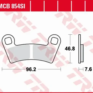 Finální Výprodej TRW ZF brzdové destičky KH657 sintrované OFFROAD POLARIS RANGER 400 10-, 500 06-, GENERAL 1000 16-, zadní POLARIS OUTLAW 450/525 08-11, RANGER RZR 800 08-, RANGER RZR 570 12-, přední