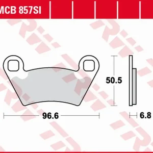 TRW ZF brzdové destičky KH354 sintrované OFFROAD POLARIS RANGER 700 4X4/6X4/6X6 06-09, RANGER 800 10-12, RANGER 900 11-, GEM 1400 10-, zadní Ihned K Objednání