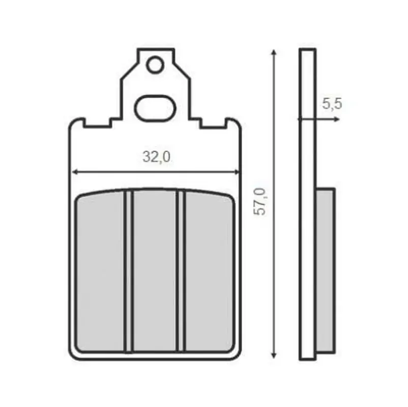 Kup Teď KYOTO brzdové destičky přední KH116 APRILIA AF-1 50 86-92, YAMAHA DT 50R 97-01, PIAGGIO FREE 50 95-01, BETA TEMPO 50 94-97, MALAGUTI F12 50 PHANTOM 94-02, GARELLI SAHEL 50 91-