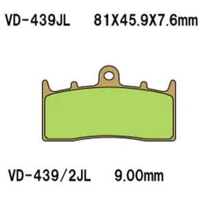 VESRAH brzdové destičky KH294 sintrované barva zlatá BMW přední vyrobeno v Japonsku Super Cena