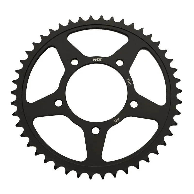 MTX PARTS rozeta 795 46 SUZUKI GSF 250 BANDIT 91-95, GSX 250 90-94, SFV 650 GLADIUS 09-15, SV 650 16-20 (79546JT) (řetěz 520) barva černá Ruční Výroba