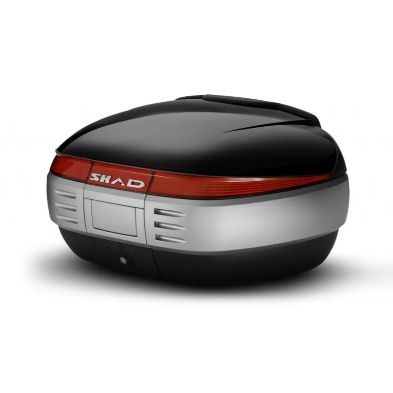 Cenový Hit Vrchní kufr na motorku s barevným krytem SHAD SH50 Lesklá černá