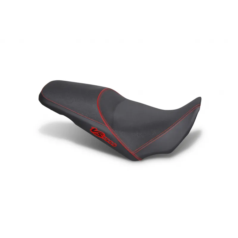 Komfortní sedlo SHAD SHS0V1409H vyhřívané černé, červené švy Garance Vrácení Peněz