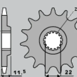 CHT řetězové kolo přední 1252 16 (A4254021160) KTM LC 4 620/640 Sezónní Sleva