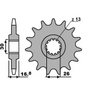 Odeslání Ihned GROSSKOPF řetězové kolo přední 2068 12 HONDA CBR 600F 99-06, CBR 900RR 96-99 JTF 1370/12