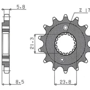 Velkoobchod GROSSKOPF řetězové kolo přední 2071 12 HONDA TRX 400 EX 99-04, XR 400 96-06, (JTF1322.12) (-3)