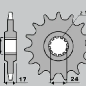 CHT řetězové kolo přední 2073 15 HONDA CB 600 HORNET 98-06, CBF 600 04-07 (JTF1371.15) Časově Omezené