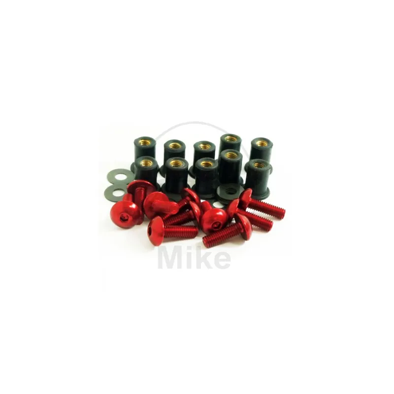 Rychlé Dodání Šrouby na plexi JMP M5 hliník červená