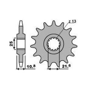 Ověřený GROSSKOPF řetězové kolo přední 2086 17 YAMAHA TDM 850 96-98, TRX 850 96-00, YZF-R6 06-20 (-1) (JTF1586.17)
