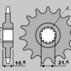 JR řetězové kolo přední 2086 17 YAMAHA TDM 850 96-98 (JTF1586.17) Velkoobchod