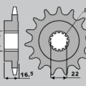 Prémiový JR řetězové kolo přední 2114 15 DUCATI 796/820/821/848/992/998/999/1000/1100 (JTF741.15)